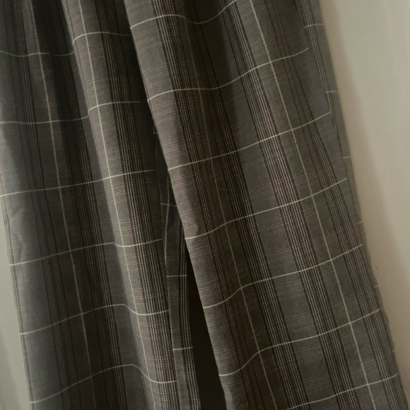 dazy β’ high waist brown plaid tartan loose wide leg pant trousers - Picture 10 of 16